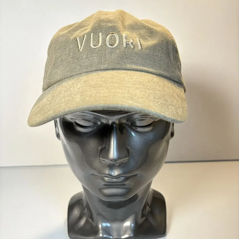 Vuori Ball Cap Unisex BackStrap  Army‎ Green Logo Embroidered Tags Travel Hike